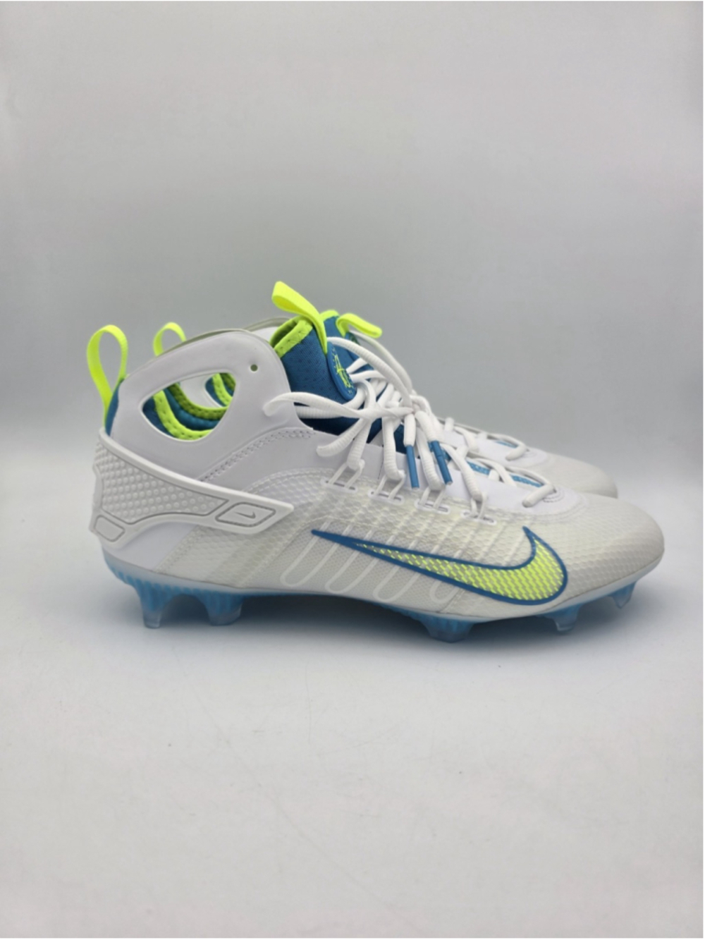 Nike Alpha Huarache 9 Elite Mid LAX SE Lacrosse Cleats Mens Size 12 FV6149-100